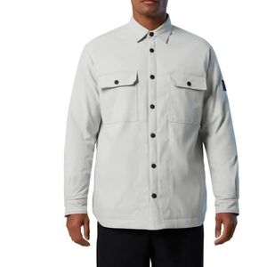 North Sails Dusk Overshirt Jacket Snap Front Lightweight Grey Violet XL NWT